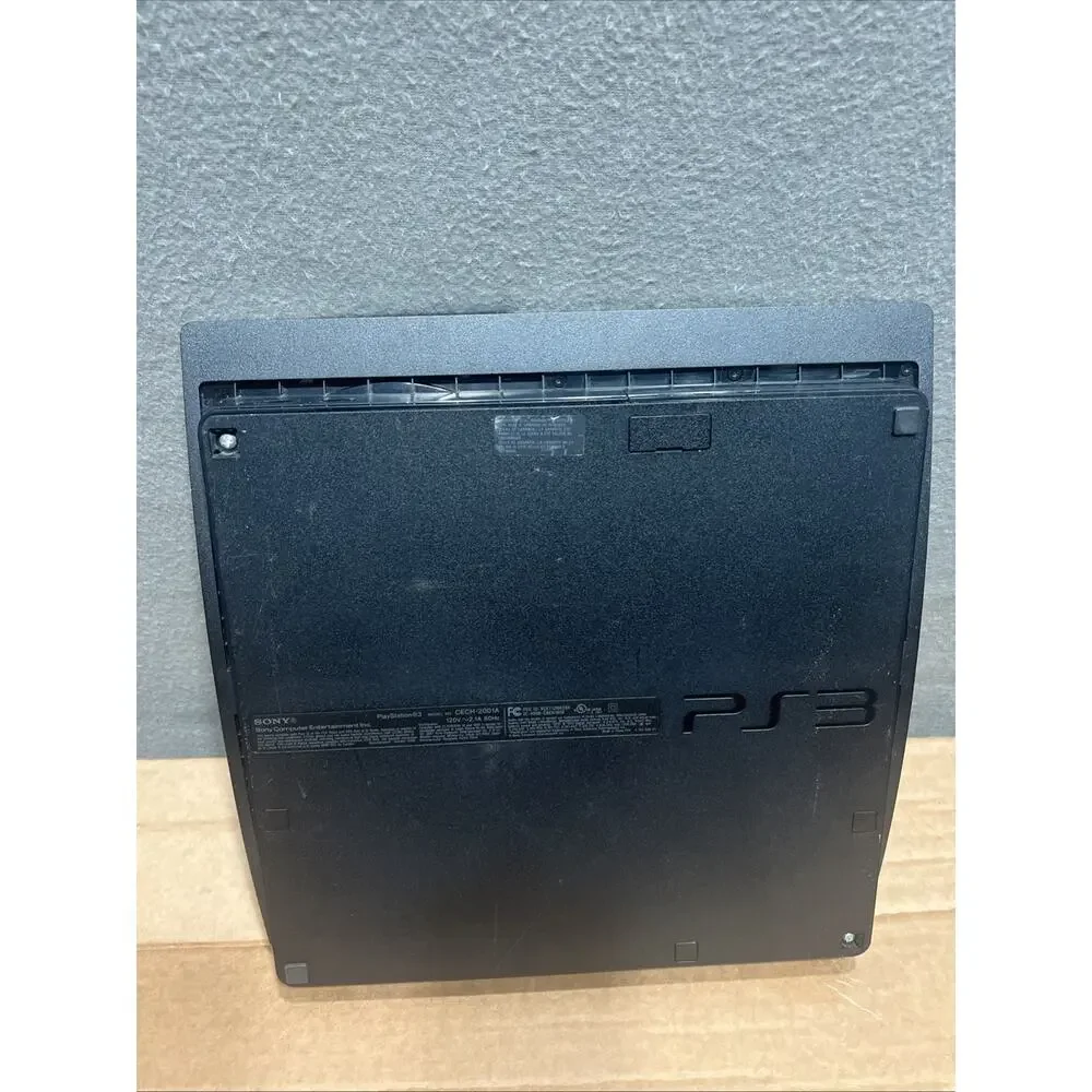 Sony PlayStation 3 Slim 120GB Console Bundle W/ 2 Controllers & 7 Games (Tested)